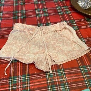 Lucky Brand Pink Paisley Pajama Shorts
